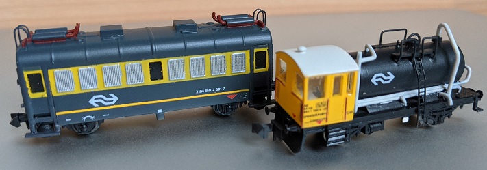 NS wagons van Bisschop Modelbouw