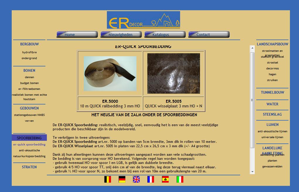 De bedding van www.er-decor.eu